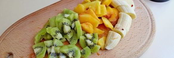 фруктовый смузи с гречневыми хлопьями