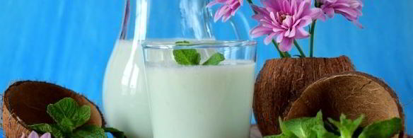 кокосово-мятный смузи с ананасом