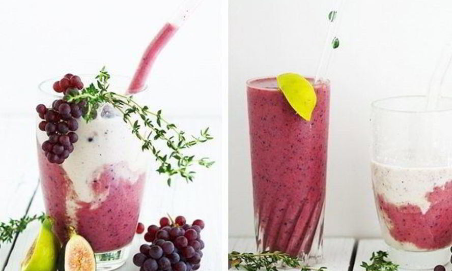 Рецепт мятного виноградного смузи