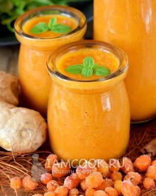 Облепиховый смузи с имбирем