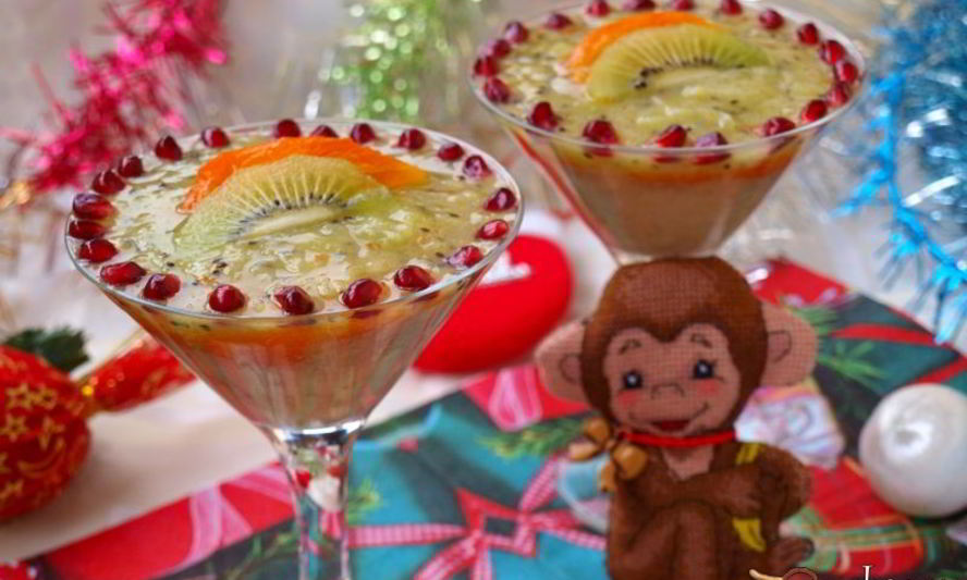 Рецепт праздничного фруктового смузи