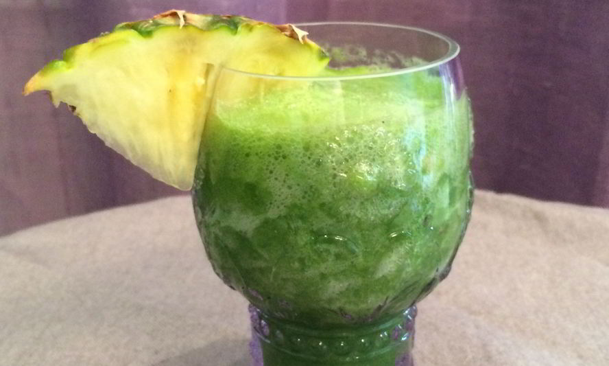 Рецепт смузей из ананаса со щавелем