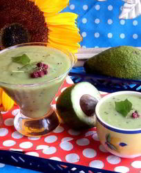 Смузи из авокадо и киви