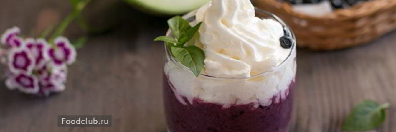 Смузи из дыни с черникой