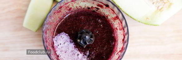 смузи из дыни с черникой