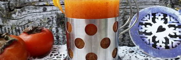 смузи из хурмы и цитрусовых