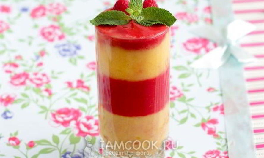 Рецепт смузей из персика и малины