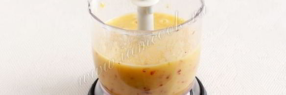 смузи из персика и малины