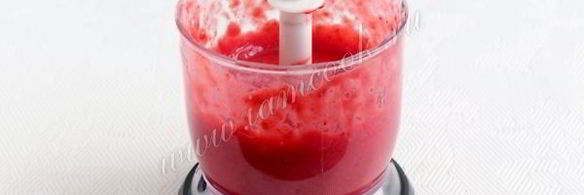 смузи из персика и малины