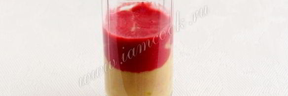 смузи из персика и малины