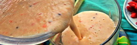 смузи из ревеня, киви и банана