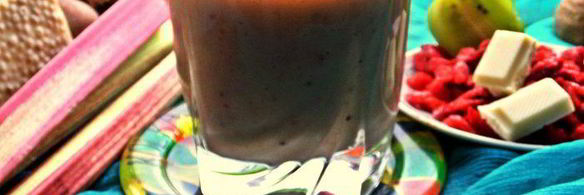 смузи из ревеня, киви и банана