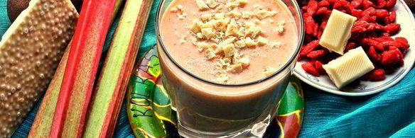 смузи из ревеня, киви и банана