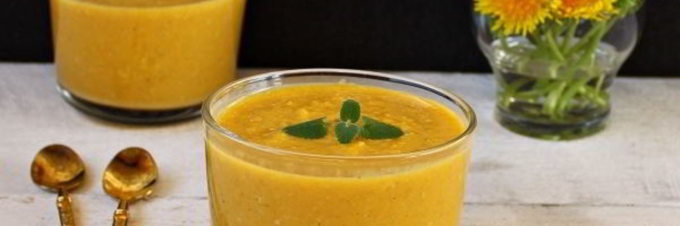 Смузи из тыквы с овсяными хлопьями