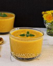 Смузи из тыквы с овсяными хлопьями