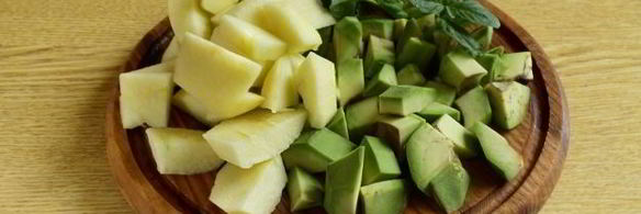 смузи с авокадо и яблоками