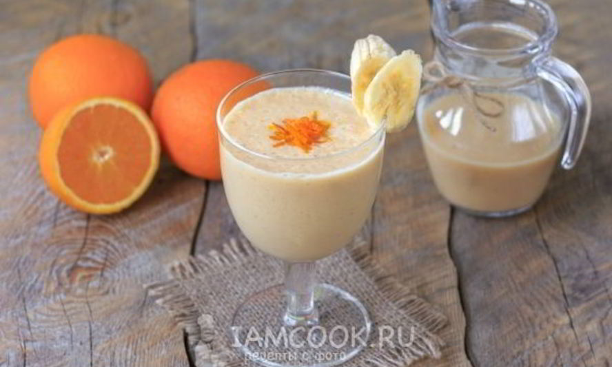 Рецепт смузей с бананом и апельсином