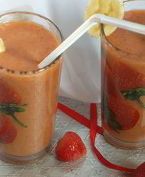 Смузи с бананом и зеленым чаем