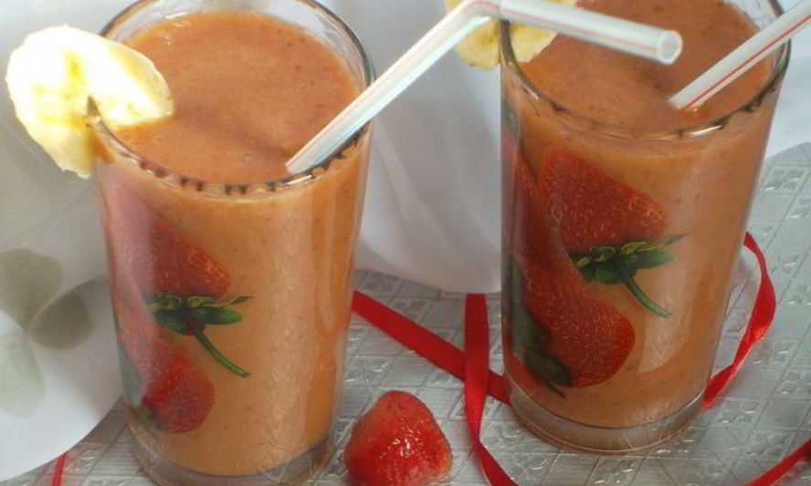 Рецепт смузей с бананом и зеленым чаем