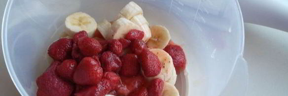 смузи с бананом и зеленым чаем