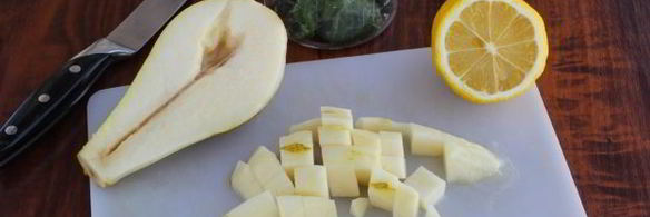 смузи с грушей и шпинатом