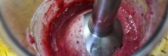 смузи с малиной и бананом