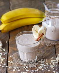 Смузи с овсянкой и бананом