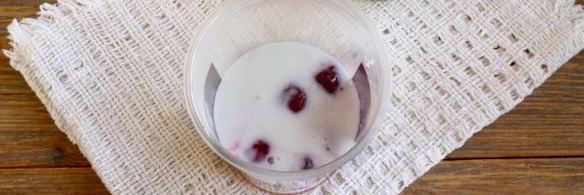 смузи с творогом, вишней и какао