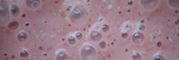 смузи со свежей клубникой