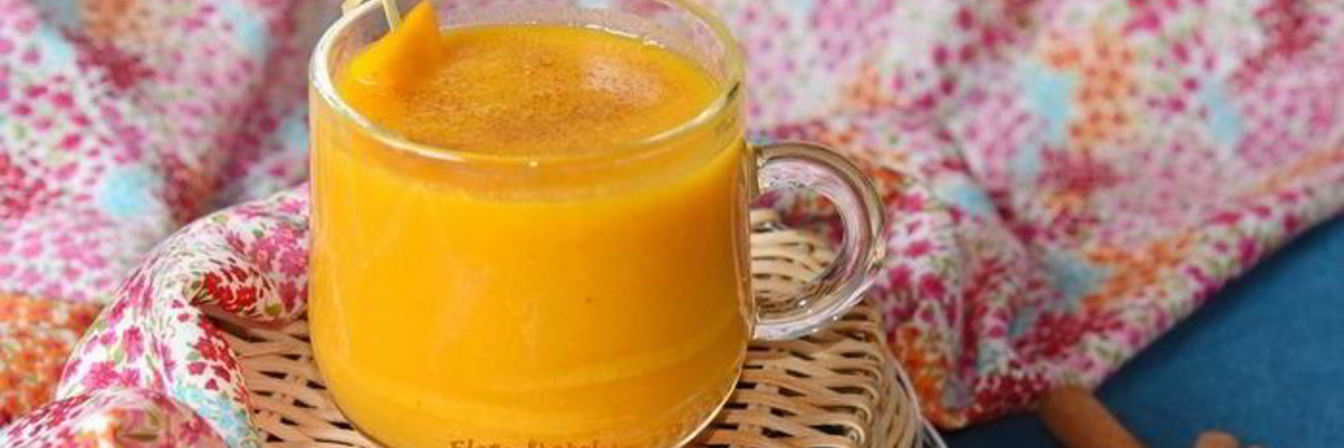 Солнечный смузи с тыквой и облепихой