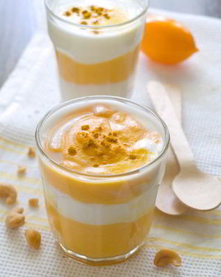 Тыквенный смузи с йогуртом