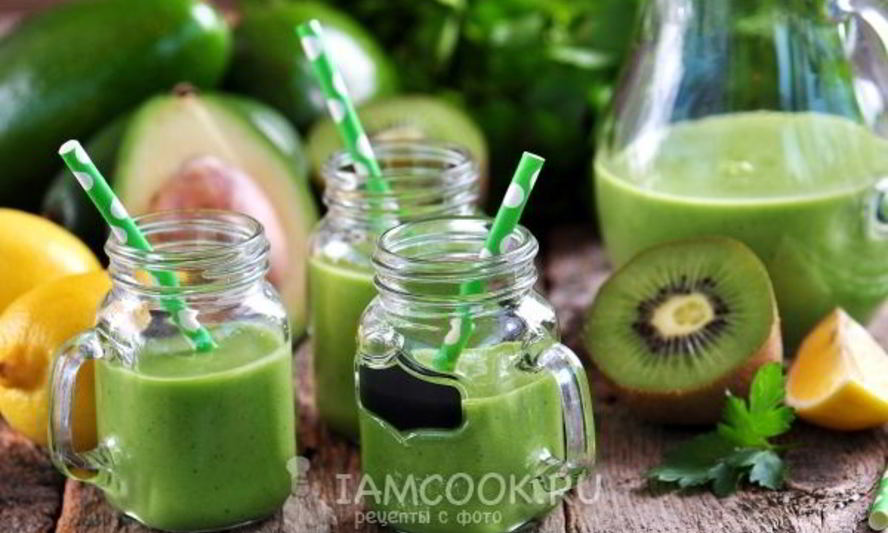 Рецепт витаминного смузи из авокадо и шпината