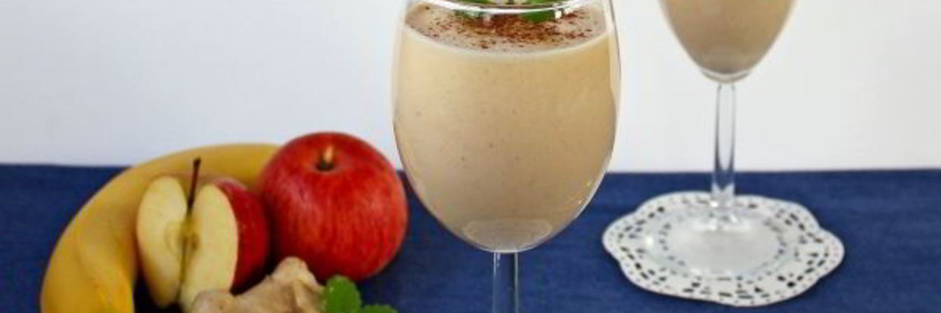 Яблочно-банановый смузи с имбирем
