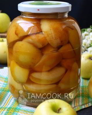 Яблоки в сиропе на зиму