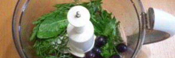 зеленый коктейль с виноградом