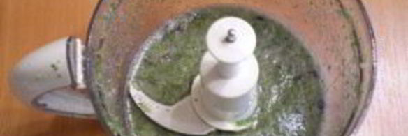 зеленый коктейль с виноградом