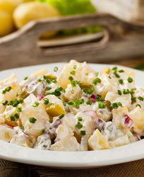 Картофельный салат с домашним майонезом