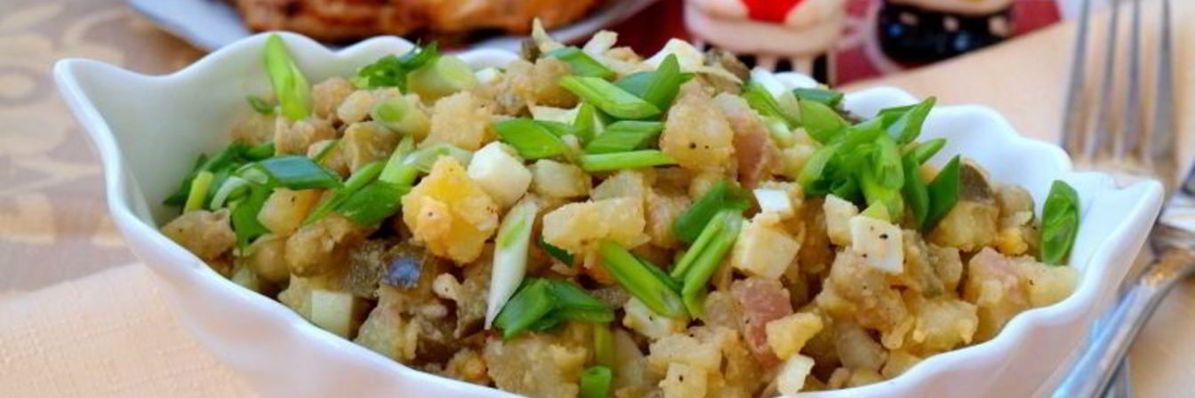 Картофельный салат с горчичной заправкой