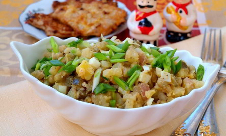 Рецепт картофельного салата с горчичной заправкой