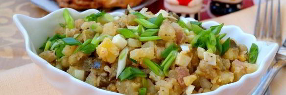 картофельный салат с горчичной заправкой