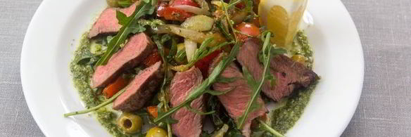 картофельный салат с говядиной