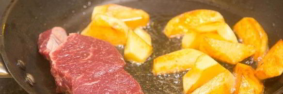 картофельный салат с говядиной