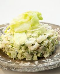 Картофельный салат с креветками