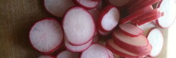 картофельный салат с редисом