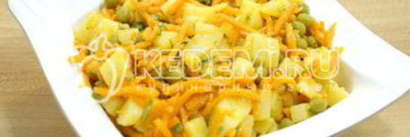 салат из картофеля с морковью по-корейски