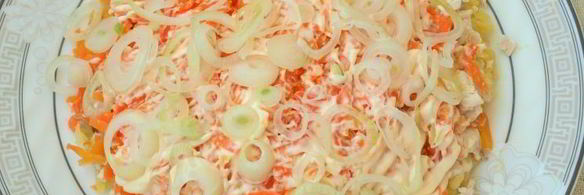 салат с картофелем и курицей