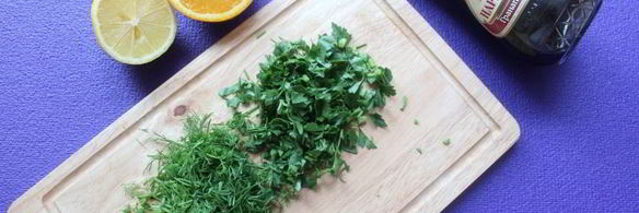 теплый салат с картофелем