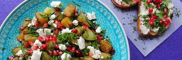 теплый салат с картофелем