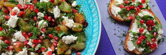 теплый салат с картофелем