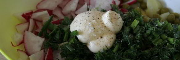 весенний картофельный салат